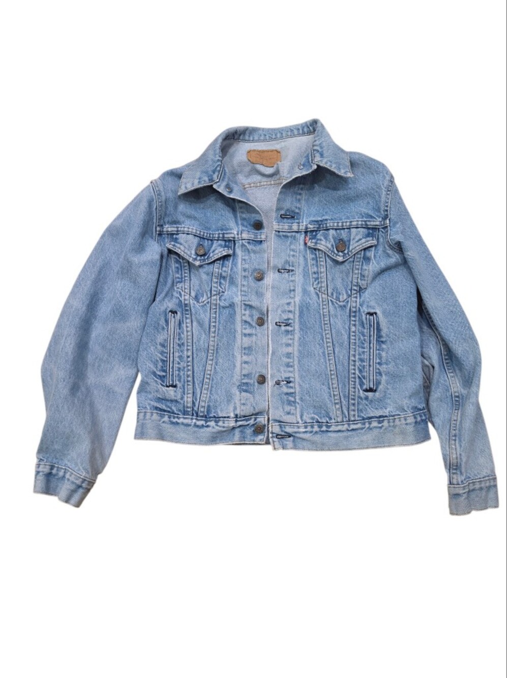 Levi's Vintage 80s Denim Jacket 70506-0214 Type lll Trucker Size 42 USA made